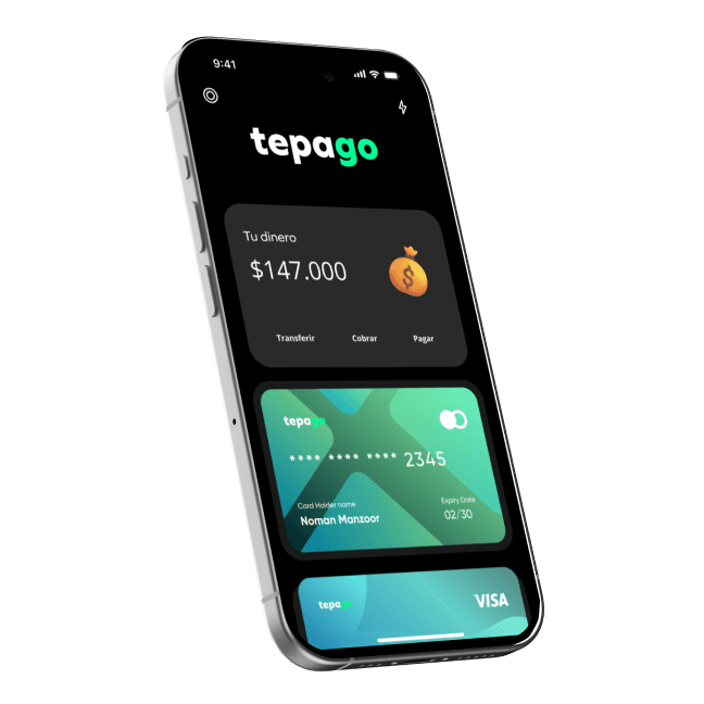 Phone with tepago app